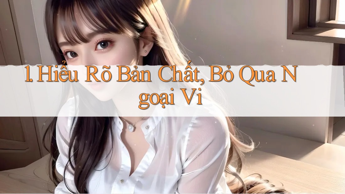 1. Hiểu Rõ Bản Chất, Bỏ Qua Ngoại Vi 1. Hiểu Rõ Bản Chất, Bỏ Qua Ngoại Vi