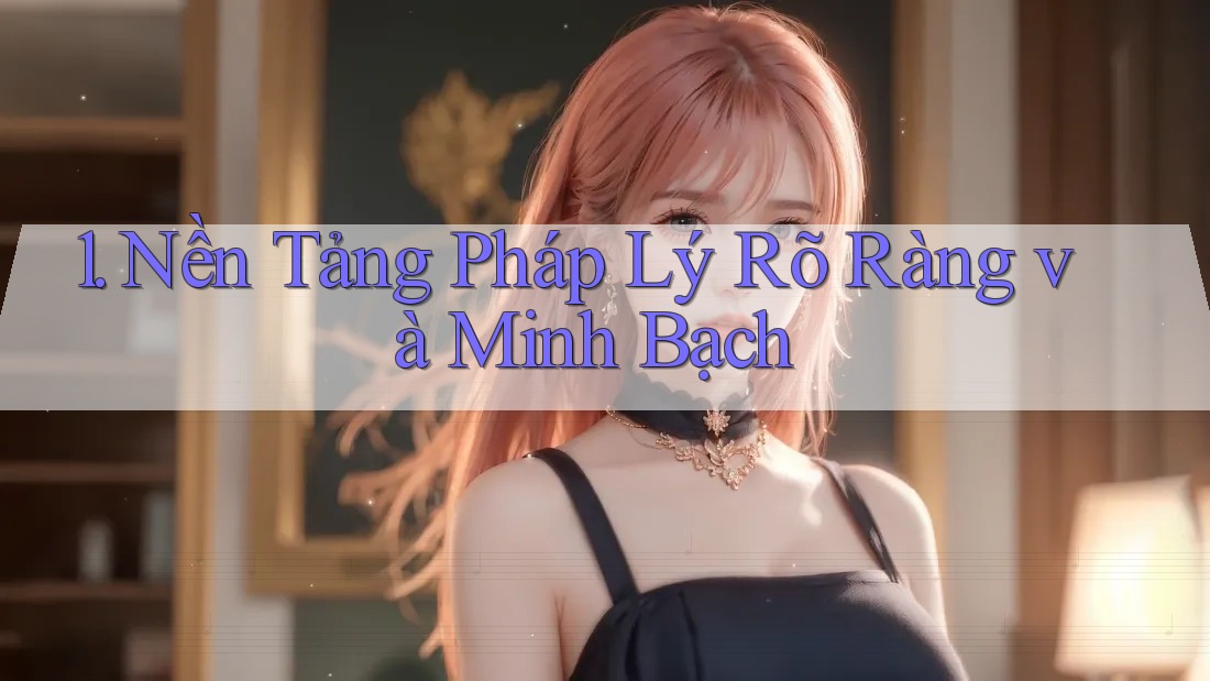 1. Nền Tảng Pháp Lý Rõ Ràng và Minh Bạch 1. Nền Tảng Pháp Lý Rõ Ràng và Minh Bạch