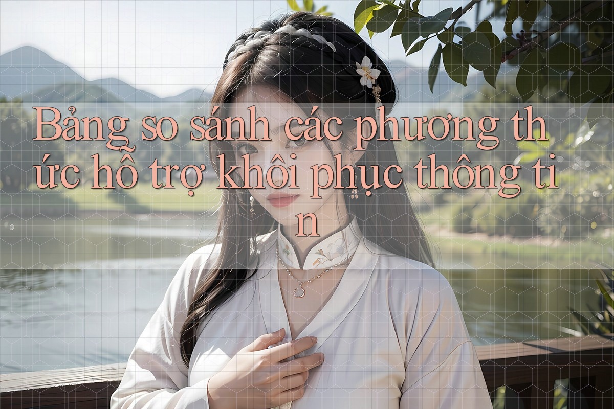 Bảng so sánh các phương thức hỗ trợ khôi phục thông tin Bảng so sánh các phương thức hỗ trợ khôi phục thông tin