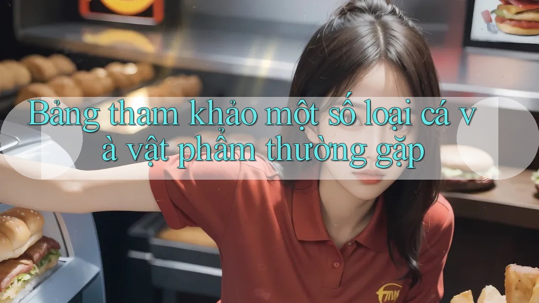 Bảng tham khảo một số loại cá và vật phẩm thường gặp Bảng tham khảo một số loại cá và vật phẩm thường gặp