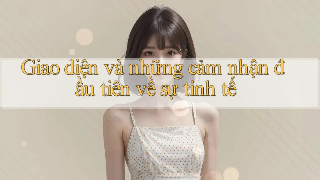 Giao diện và những cảm nhận đầu tiên về sự tinh tế Giao diện và những cảm nhận đầu tiên về sự tinh tế