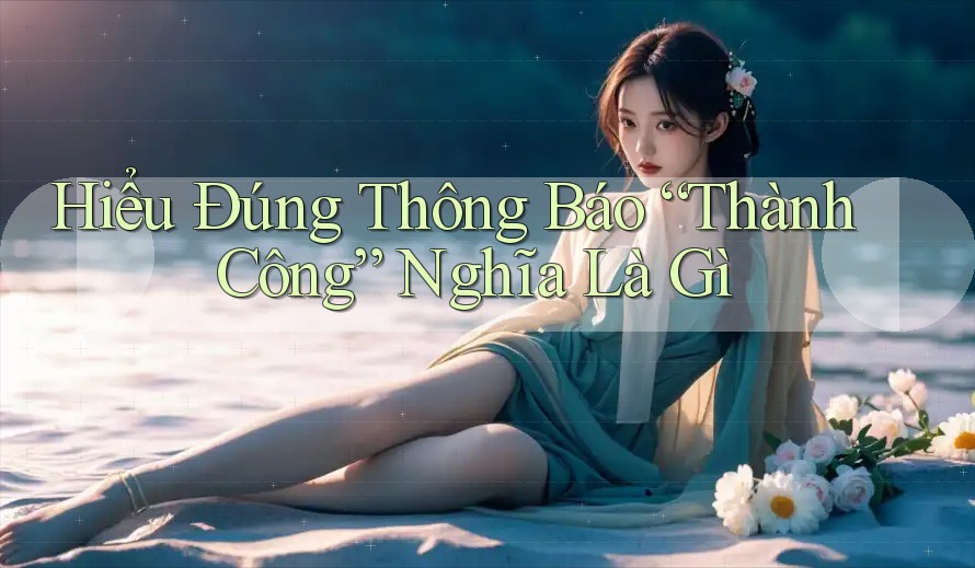 Hiểu Đúng Thông Báo “Thành Công” Nghĩa Là Gì
