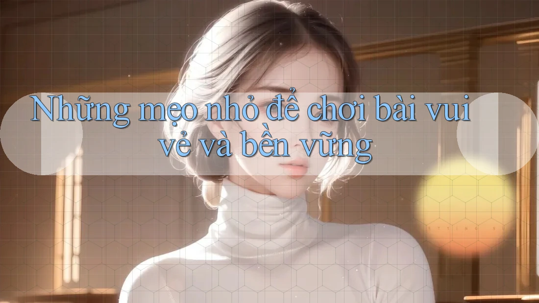 Những mẹo nhỏ để chơi bài vui vẻ và bền vững