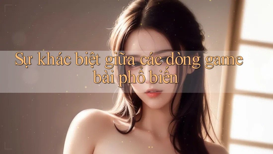 Sự khác biệt giữa các dòng game bài phổ biến