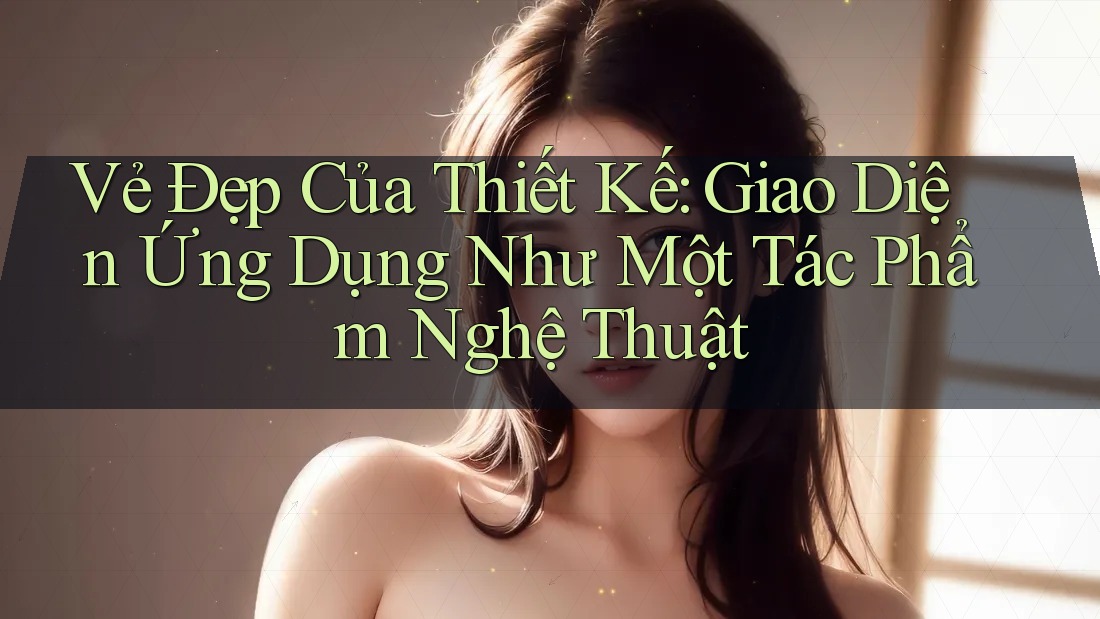 Vẻ Đẹp Của Thiết Kế: Giao Diện Ứng Dụng Như Một Tác Phẩm Nghệ Thuật Vẻ Đẹp Của Thiết Kế: Giao Diện Ứng Dụng Như Một Tác Phẩm Nghệ Thuật